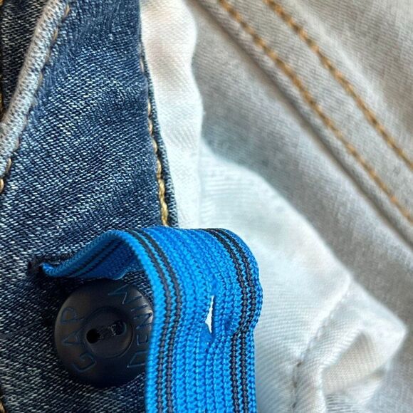 GAP Denim Jeans Boys Size 16 Blue Wash Slim Stretch Adjustable Waist Jeans - Picture 7 of 7